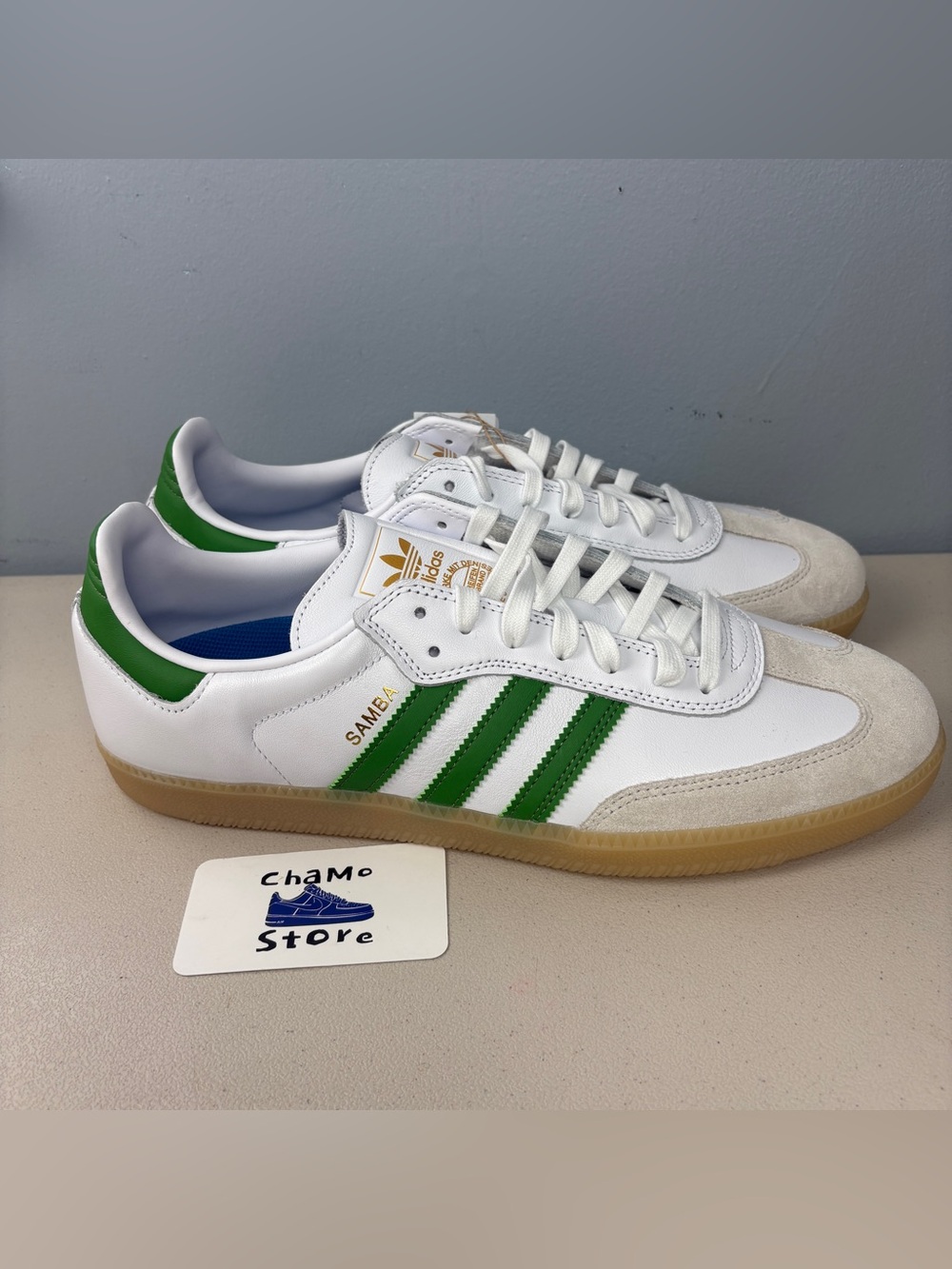 Adidas Samba ADV Cloud White Crew Green Gum Mens JP8522 NEW Sz 13